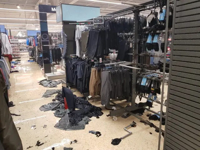 Store arson attack