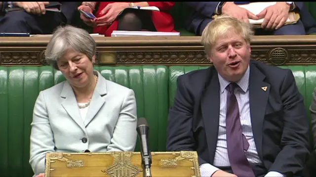 Theresa May and Boris Johnson