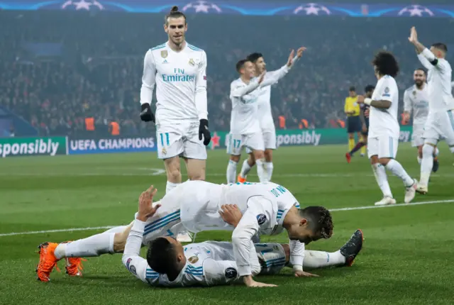 Real Madrid celebrate