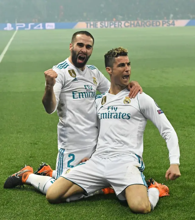 Ronaldo and Dani Carvajal