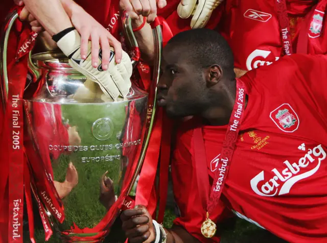 Djimi Traore during the 2005 Champions League final