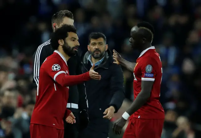 Mo Salah and Sadio Mane