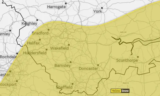 Map of Yorkshire