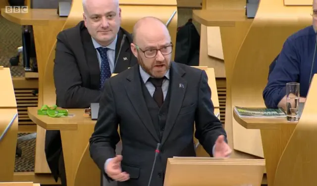 Scottish Green co-convener Patrick Harvie