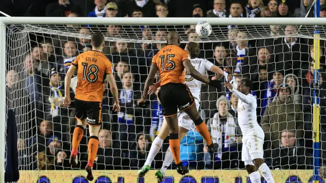 Willy Boly scores Wolves' second goal