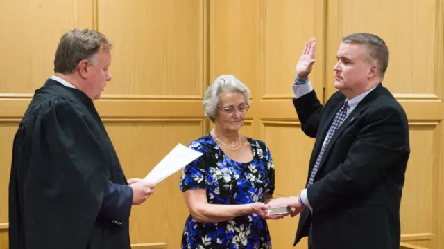 Professor Peter Romary takes Oath of Office as judge