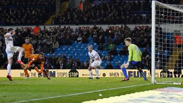 Romain Saiss scores for Wolves