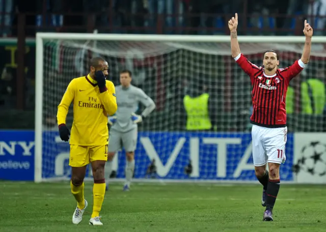 Zlatan Ibrahimovic and Thirrry Henry