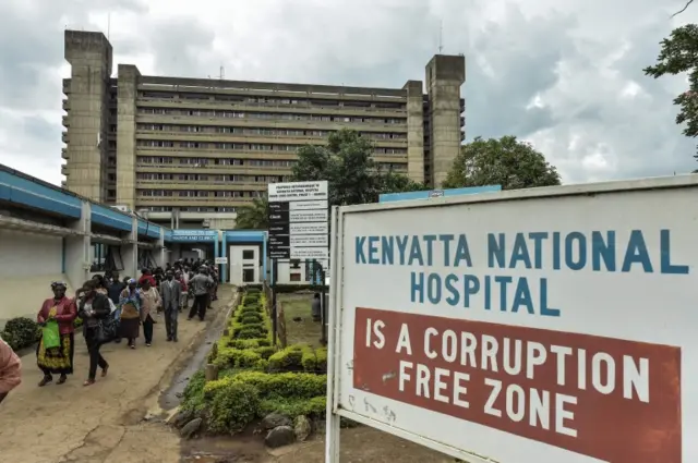 A  general view of Kenyatta National Hospital where a brain surgery has been performed on the wrong patient