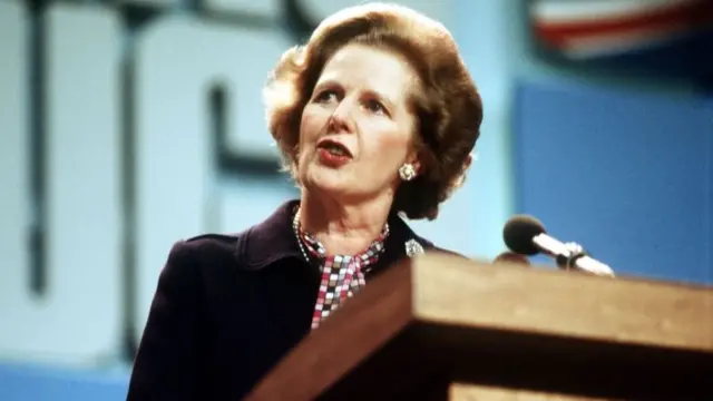 Margaret Thatcher pictured in 1984