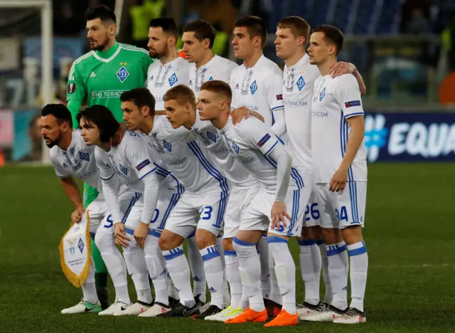 Dynamo Kiev team line up