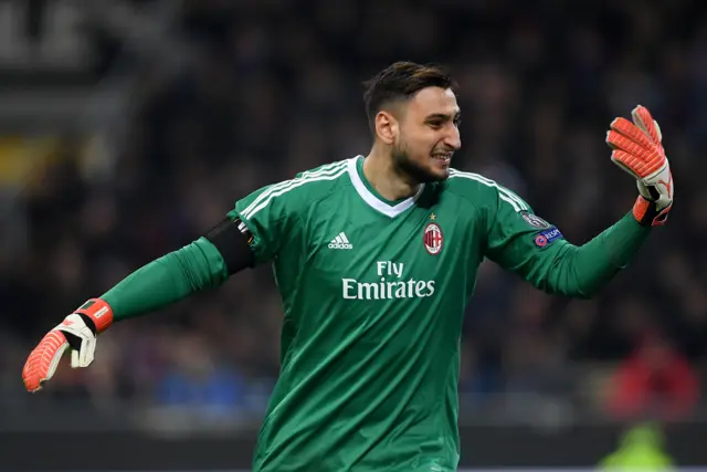 AC Milan"s Gianluigi Donnarumma