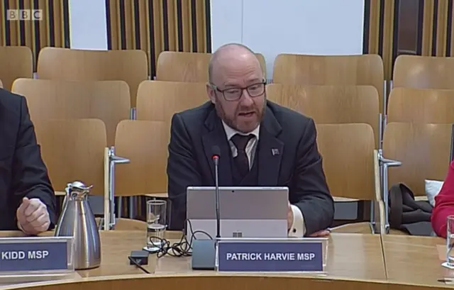 Scottish Green co-convener Patrick Harvie