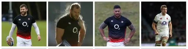 Eliot Daly, James Haskell, Nathan Hughes, Joe Launchbury