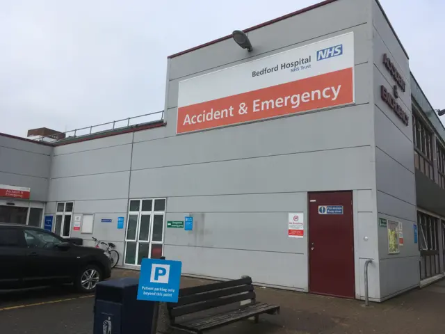 Accident and Emergency at Bedford Hospital