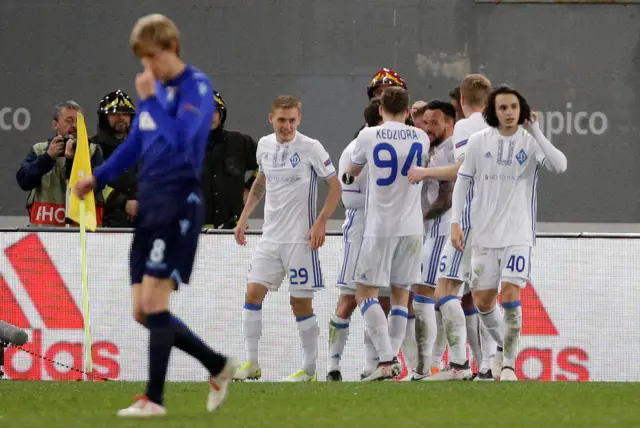 Kiev celebrate scoring