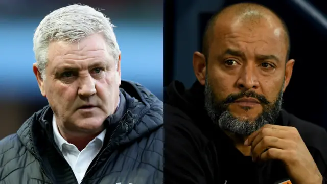 Steve Bruce and Nuno Espirito Santo