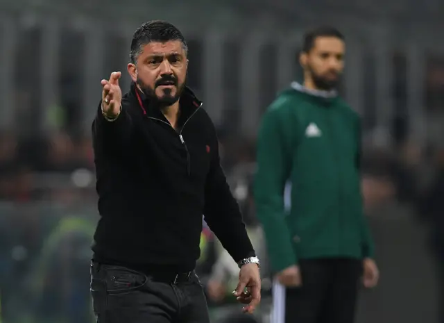 AC Milan manager Gattuso