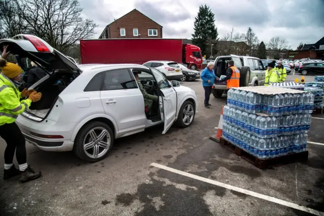 Free bottled water