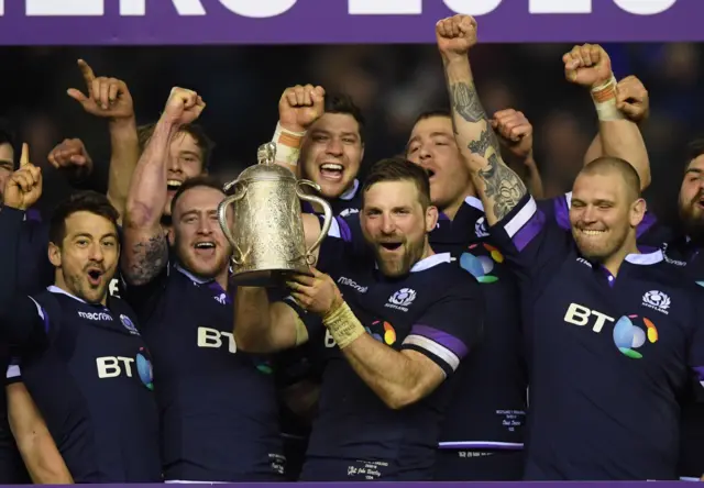 Scotland win the Calcutta Cup