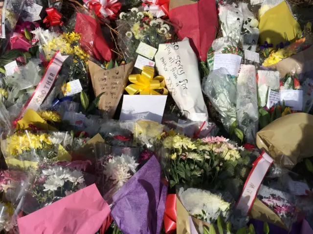 Tributes left in Thirsk