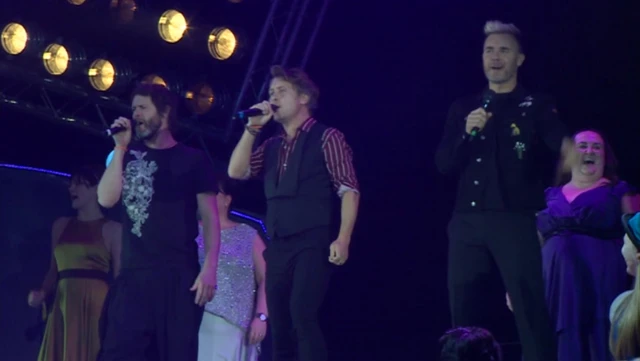 Take That on stage