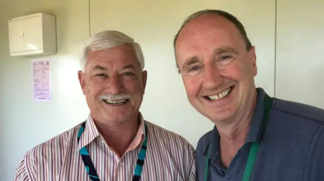 Sir Richard Hadlee and Jonathan Agnew