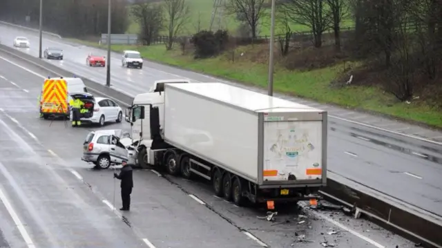 M5 crash