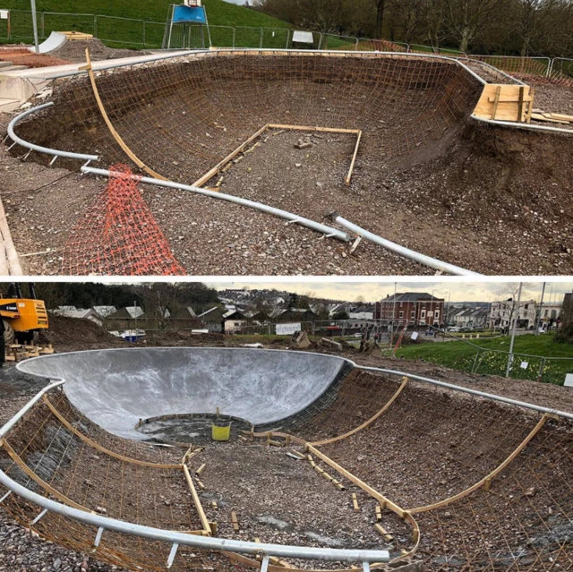 unfinished skatepark