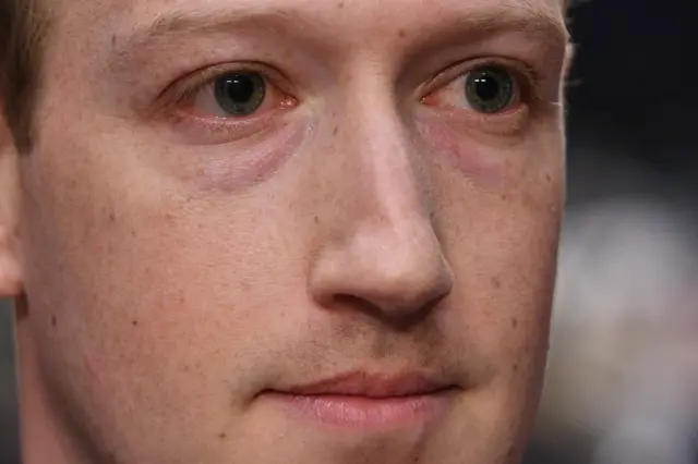 Zuckerberg's face