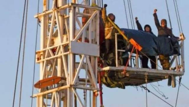 Fracking protesters