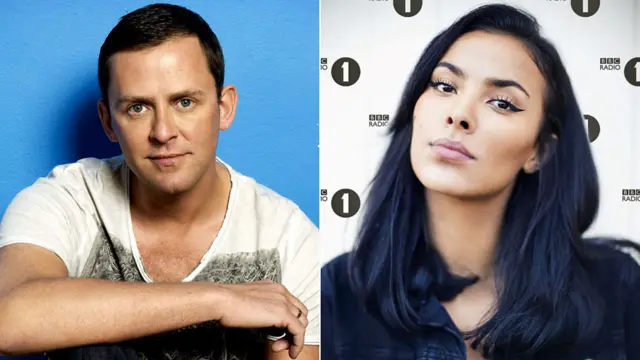 Scott Mills and Maya Jama