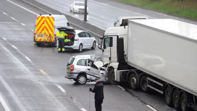 Scene of M5 crash