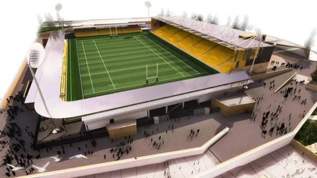 Image of the proposed Stadium for Cornwall