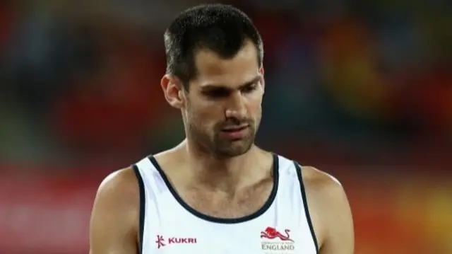 Robbie Grabarz of England looks dejected