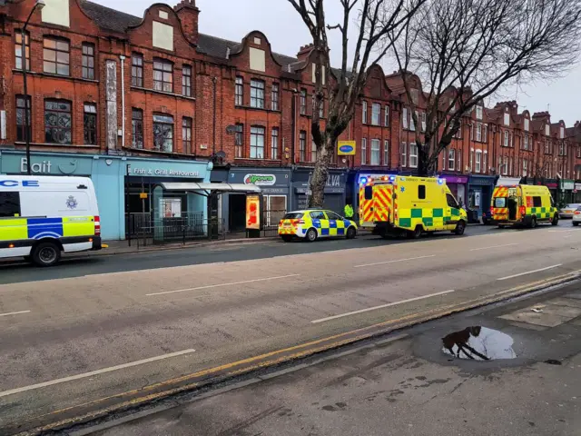 Emergency services on Princes Avenue