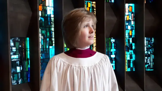 Chorister Sebastian Carrington