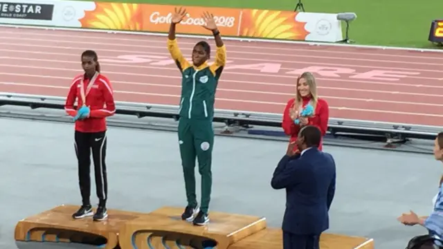 Women's 1500m medals