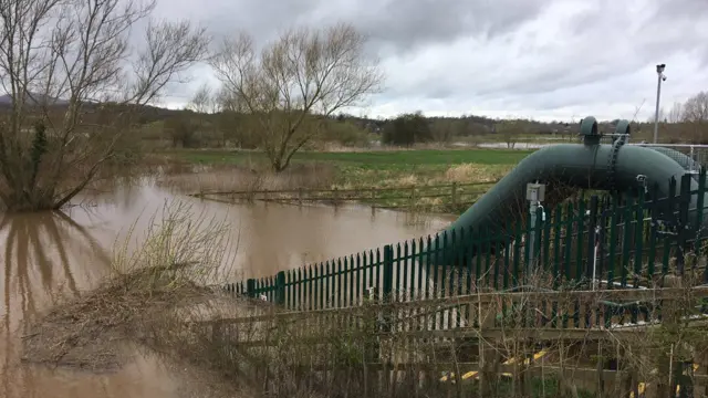 Flooding near Worcester earlier this month