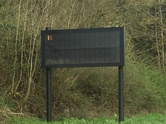 Malfunctioning sign at Exmouth