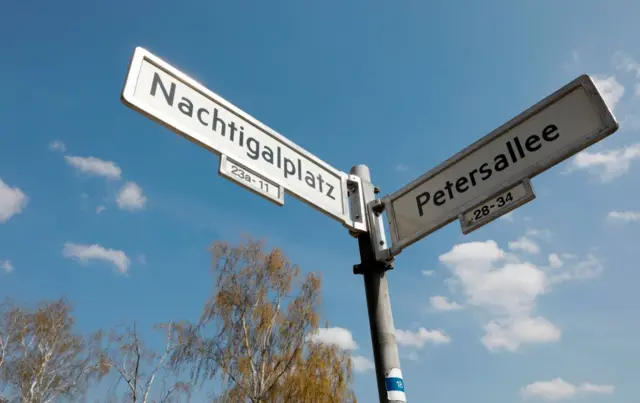 A street sign in Berlin