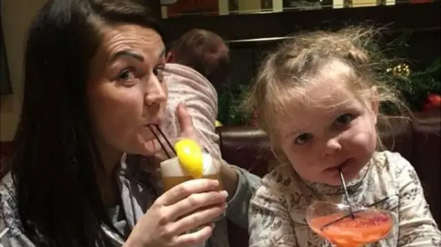 Laura-Jane Gilderdale, pictured with her daughter Emily and baby Amelia