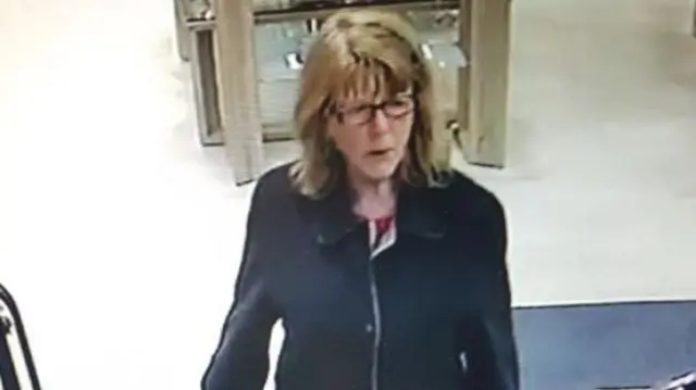 Woman on CCTV