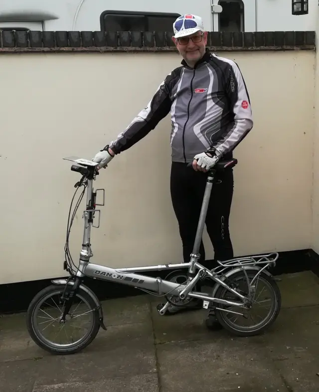 Eric with his bike