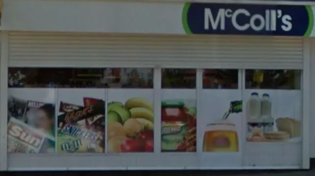 A McColl's store front