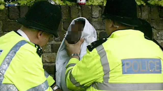 Police arrest a knife crime suspect