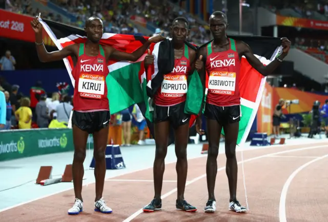 Kenyan athletes