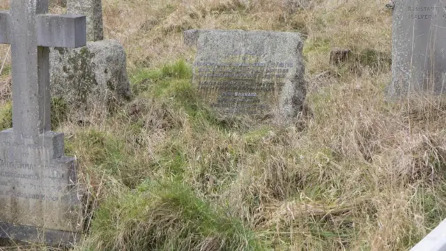 The grave before restoration