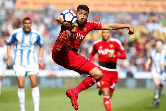 Action from Huddersfield against Watford