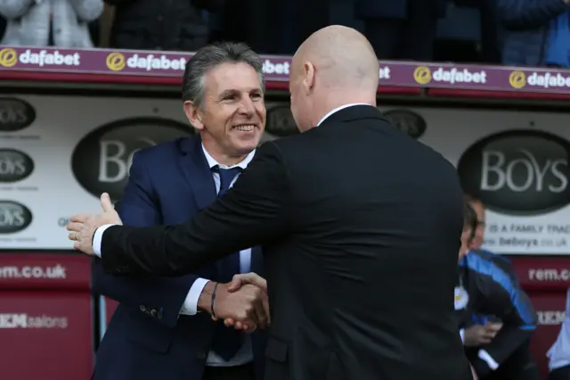 Sean Dyche and Claude Puel